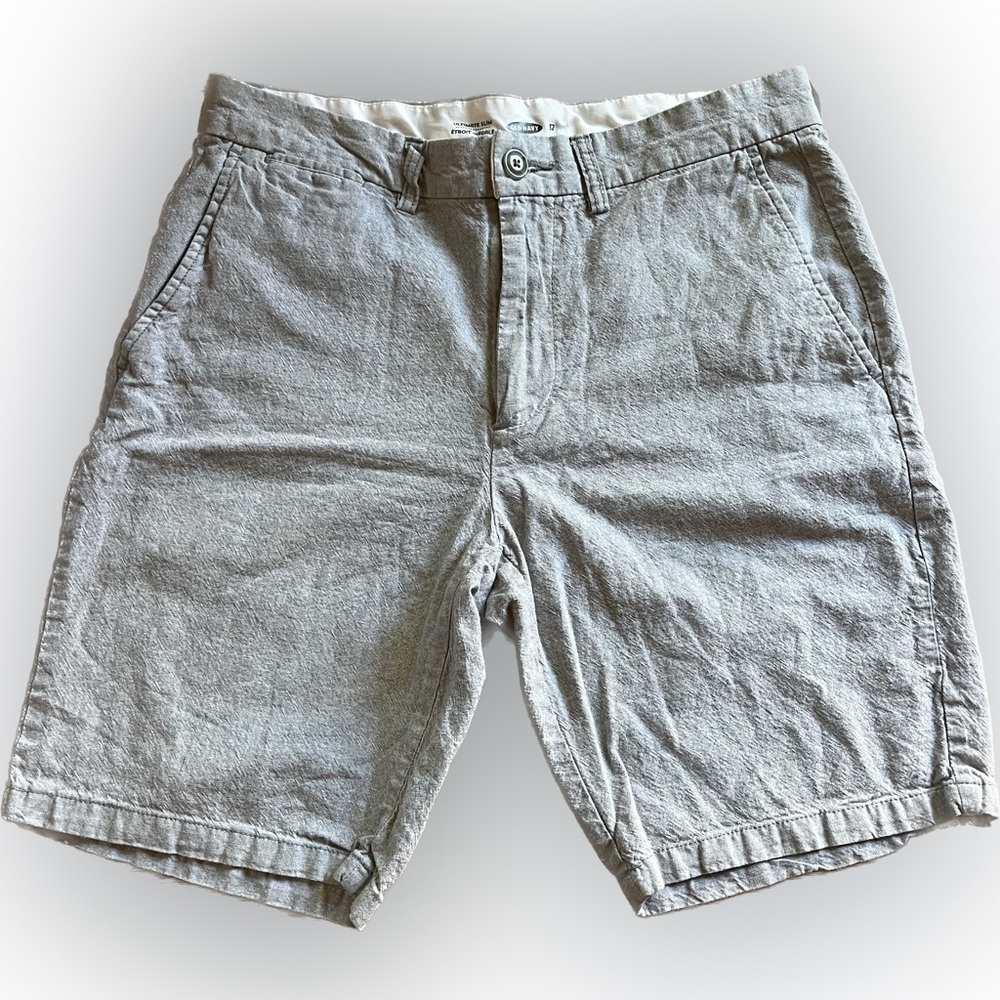 Old Navy Linen/cotton Shorts gray men’s size 32